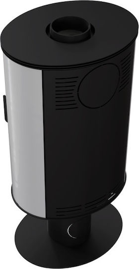 Kratki Oțel Soba pe lemne 8kW Alb