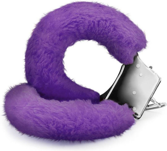 Crushious Furry Handschellen in Lila Farbe