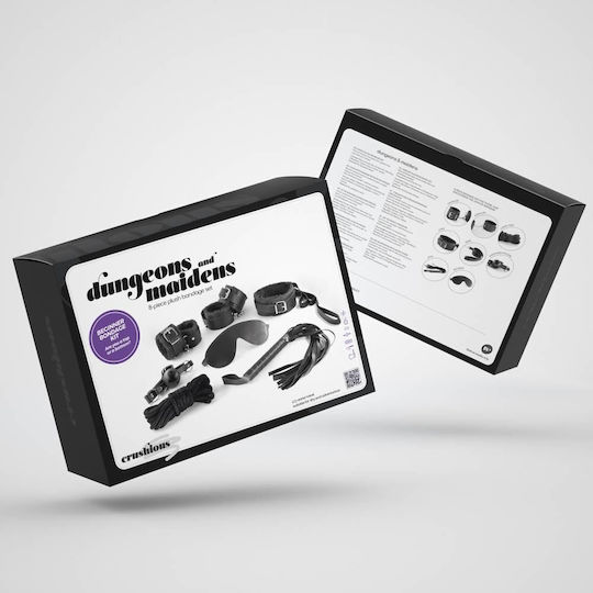Crushious BDSM Kit σε Μαύρο Χρώμα 8τμχ