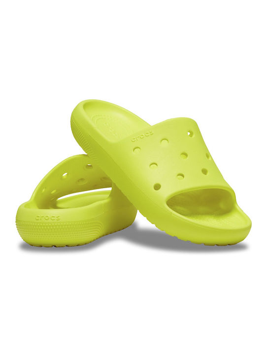 Crocs Classic Papuci de plajă în Galben Culore