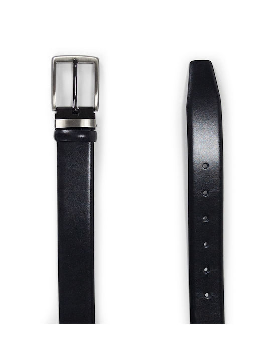 Venturi Men's Leather Belt Black