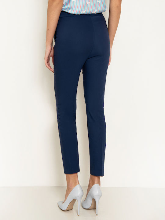 Toi&Moi Women's Fabric Trousers Blue