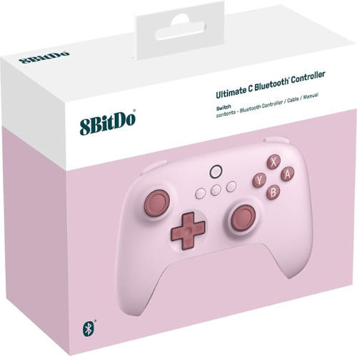 8Bitdo Ultimate C Wireless Gamepad pentru Switch Roz