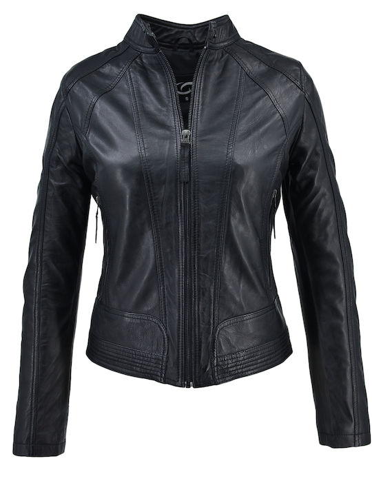 Dermatina 100 Women's Short Lifestyle Leather Jacket for Winter