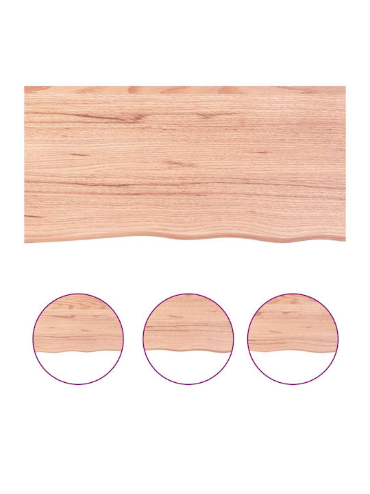 vidaXL Rectangular Bathroom Vanity Unit made of Solid Wood Ann. Brown 80x30x6cm 3156115 1pcs