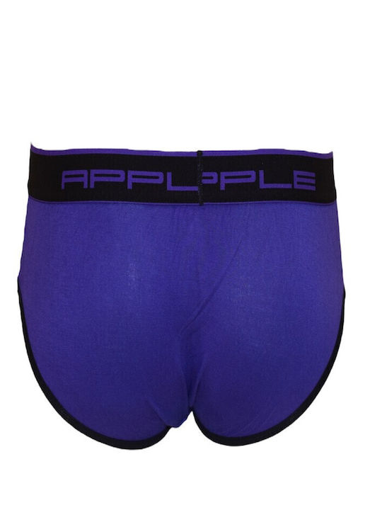Herren Slips Black / Purple 1Packung