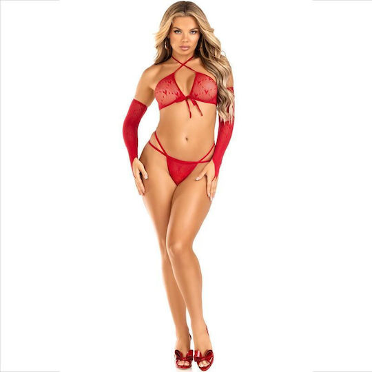 Leg Avenue 3 Pieces Top Red