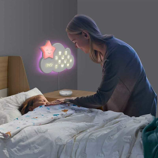 Fisher Price Nursery Night Light Lumaloo Battery Multicolour with Grey & Blue Light