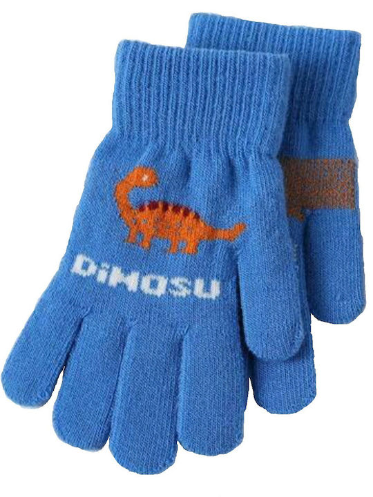 Tatu Moyo Hellblau Gestrickt Handschuhe