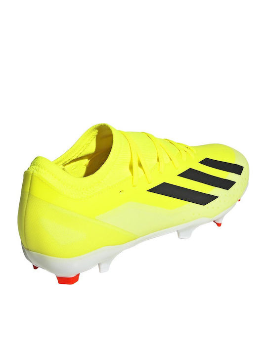 adidas X Crazyfast League Football Shoes with Cleats Team Solar Yellow 2 / Core Black / Ftwr White