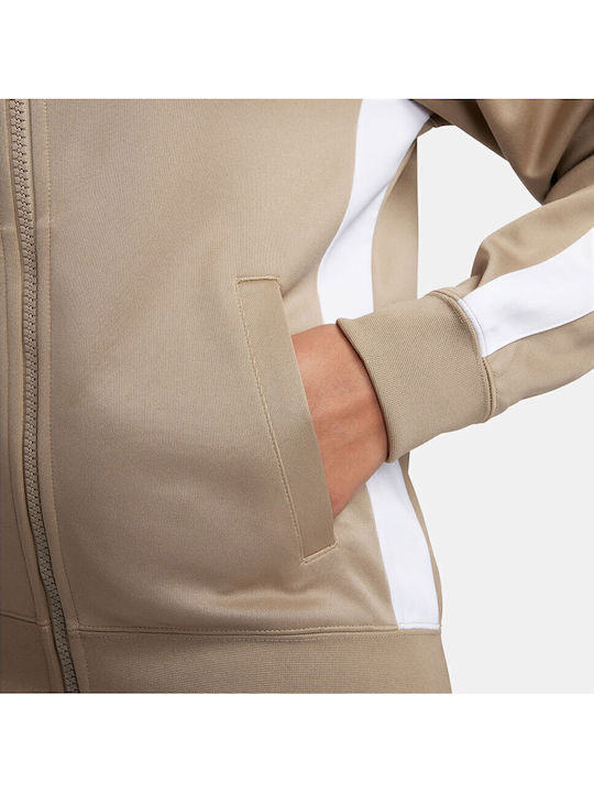 Damen Sweatshirtjacke Beige