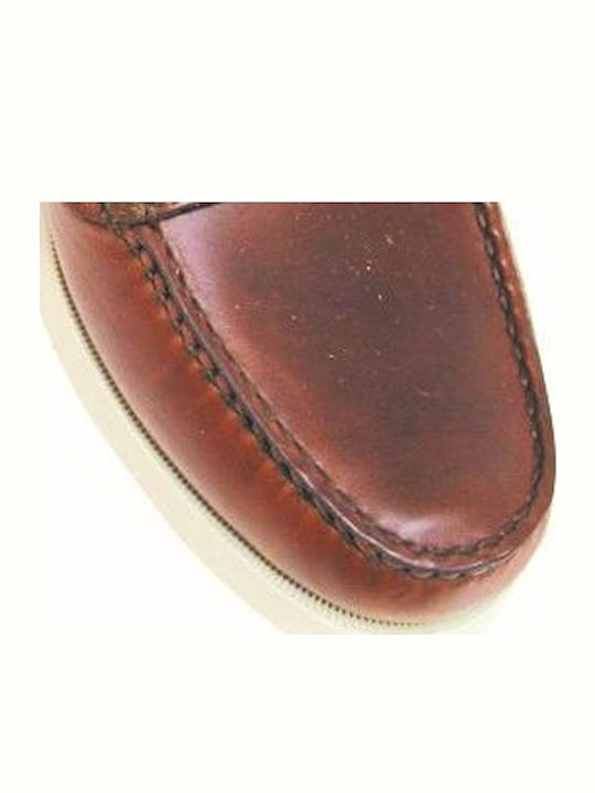 Δερμάτινα Ανδρικά Boat Shoes σε Καφέ Χρώμα