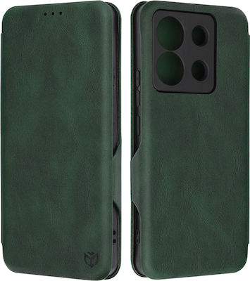 Techsuit Wallet Synthetic Magnetic Green (Redmi Note 13 Pro 5G / Poco X6) KF2317113