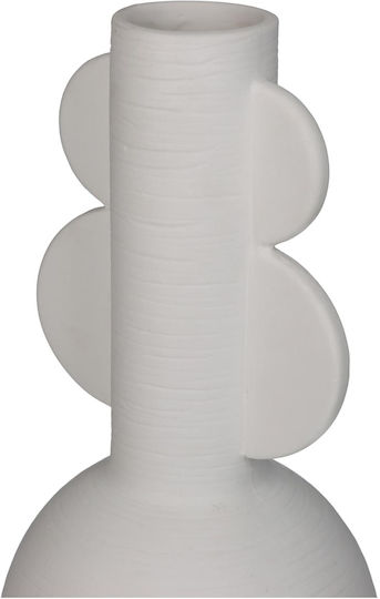 ArteLibre Decorative Vase Ecru 10x10x28cm