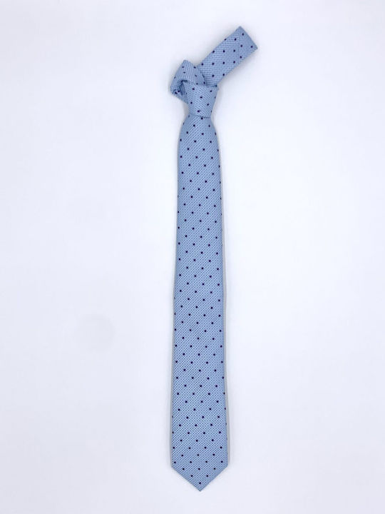 Berto Lucci Men's Tie Monochrome in Light Blue Color