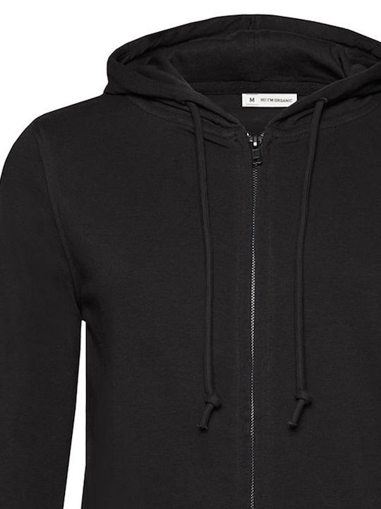 B&C Organic Zipped Black Pure