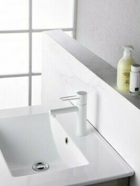 Imex Milos Mixing Sink Faucet White