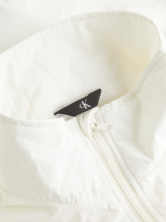 Nylon Men's Track Jacket White