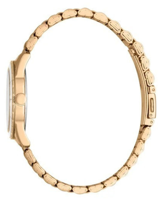 Esprit Γυναικείο Ρολόι 32mm Μπαταρίας με Ροζ Χρυσό Μεταλλικό Μπρασελέ
