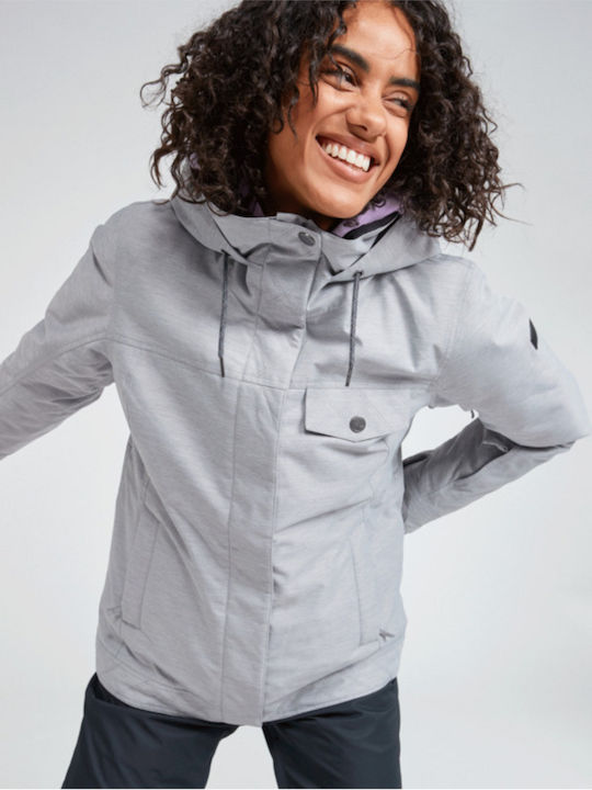 Roxy Billie ERJTJ03367-SJEH Frauen Jacke aus für Ski & Snowboard Gray