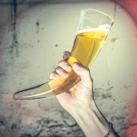 The Source Glass Beer, μπίρας made of Glass in Gold Color 480ml