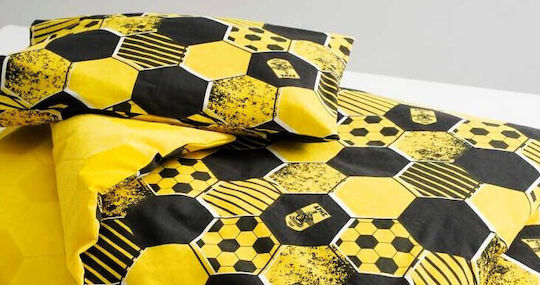 Vesta Home Baby Duvet Cover Set With Pillowcase Yellow-black 120x165cm