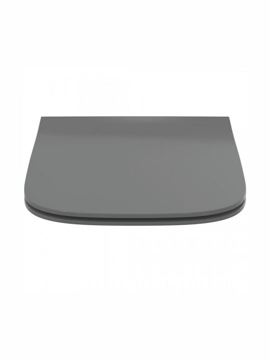 Ideal Standard I.life B Λεκάνη Κρεμαστή Rimless με Καζανάκι με Slim Κάλυμμα Γκρι