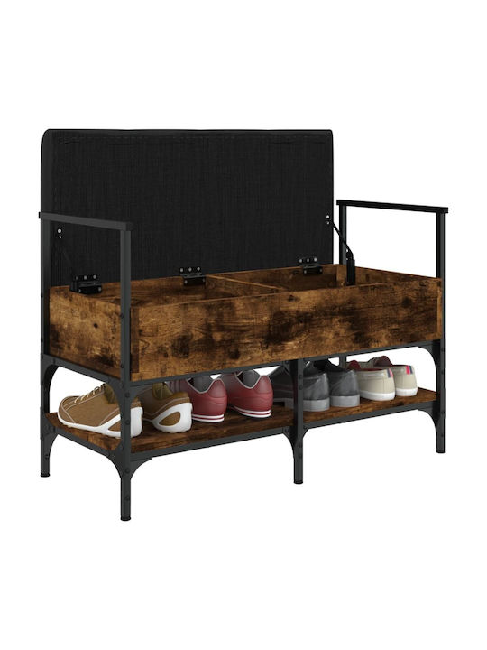 Eingangsmöbel mit Schuhschrank & Bank Coffee 85.5x42x57.5cm