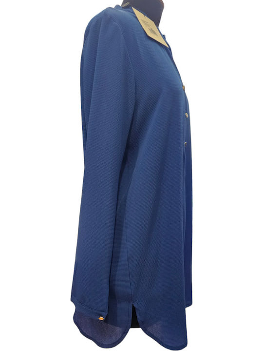 Women's Long Sleeve Shirt Blue