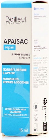 Bailleul Laboratoires Apaisac Repair Lip Balm Restorative Balm for Chapped Lips 15ml