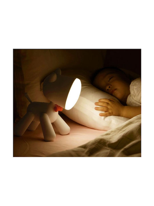 LED Kinder Dekorative Lampe Nacht Braun 17x10x21εκ.