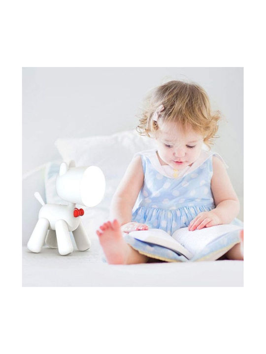 LED Kinder Dekorative Lampe Nacht Braun 17x10x21εκ.
