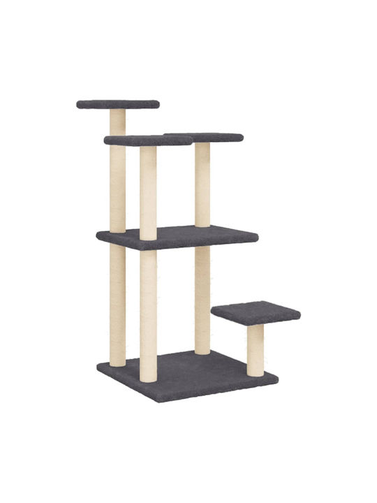 vidaXL Scratching Cats Scratching Post Cat Trees Gray 4 levels 57x61x98.5cm