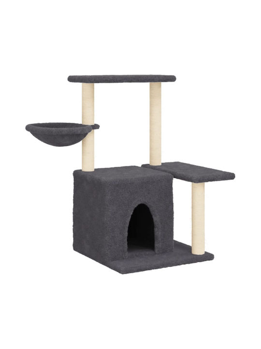 vidaXL Cat Scratching Post Cat Trees Gray 84.5x57x83cm.