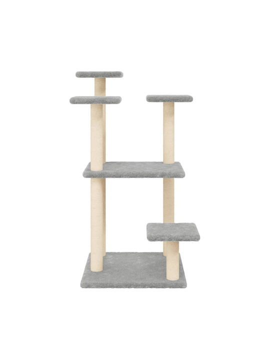 vidaXL Scratching Cats Scratching Post Cat Trees Gray 5 levels 57x61x98.5cm