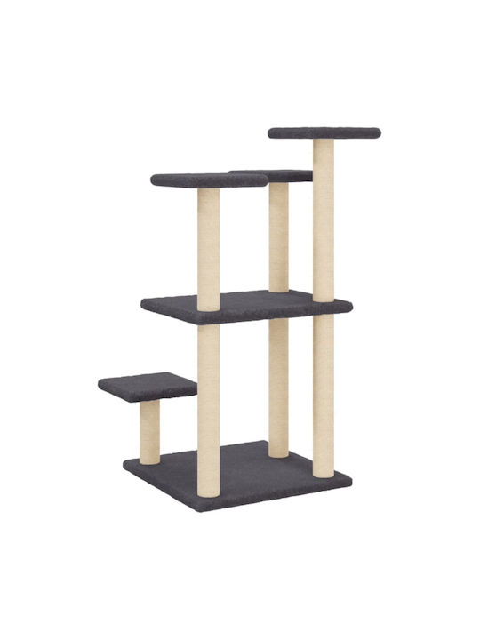 vidaXL Scratching Cats Scratching Post Cat Trees Gray 4 levels 57x61x98.5cm