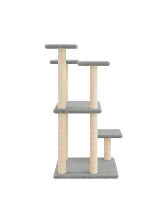 vidaXL Scratching Cats Scratching Post Cat Trees Gray 5 levels 57x61x98.5cm