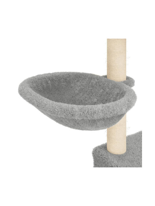 vidaXL Scratching Post Cat Trees Gray 3 levels 84.5x57x83cm