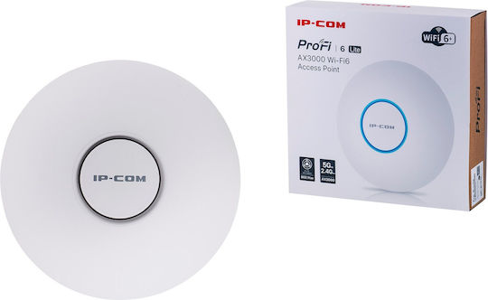 IP-COM Pro-6-lite Punct De Acces Wi-Fi 6 Banda Duală (2.4 și 5GHz) Kit Unic Alb