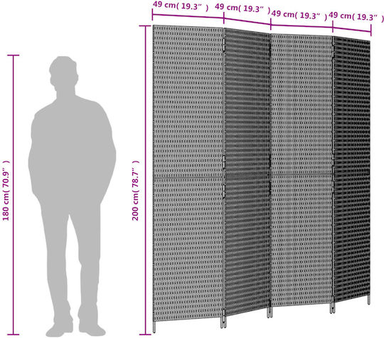 vidaXL Separatoare De Cameră Din Pânză 196x200cm