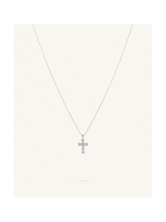 Women's Cross from Steel with Chain