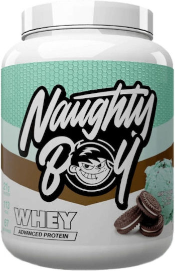 Naughty Boy Advanced Whey Protein Протеин Суроватъчен с Креатин & Вкус CINNAMON BUN 2kg