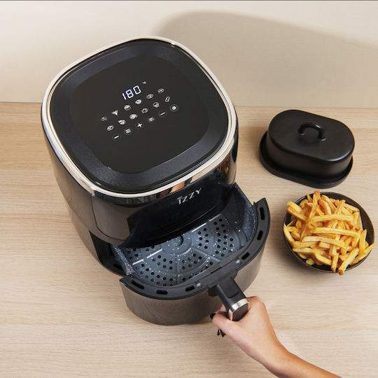 Izzy Digital Air Fryer 4.5Lt Ceramic with Window IZ-8222 Air Fryer 4.5lt Black