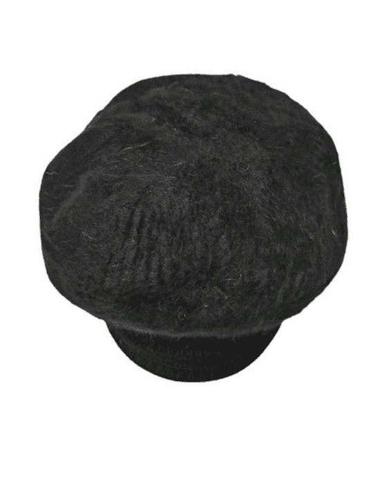 Romvous Fabric Women's Beret Hat Black