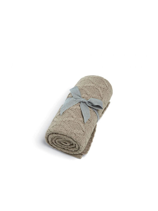 Mamas & Papas Blanket Nursery Swaddling Blankets Knitted Beige 70x90cm