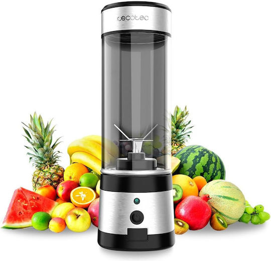 Cecotec WanderlustMix Μπλέντερ με Πλαστική Κανάτα 400 ml Inox
