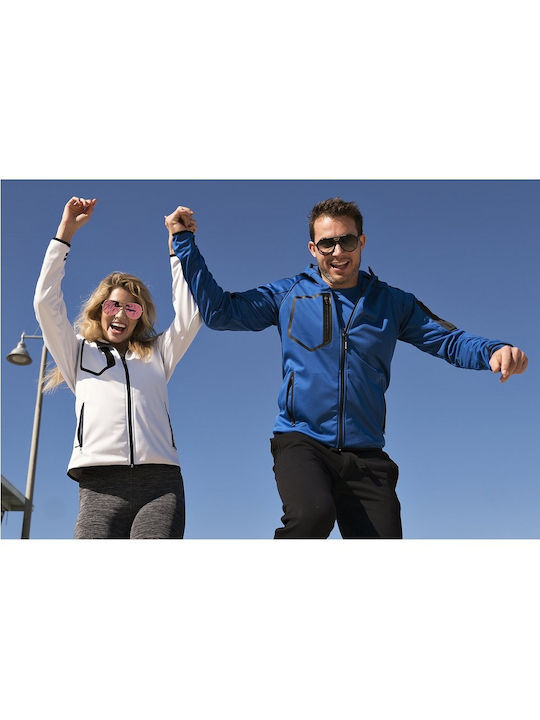 Payper Extreme Μπουφάν Εργασίας Softshell με Επένδυση Fleece και με Κουκούλα Λευκό