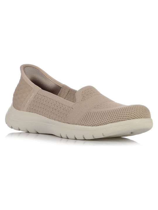 Flex Γυναικεία Slip-On Μπεζ