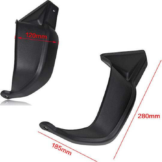 Xunmoto Motorcycle Protective Hand Guards in Black Colour