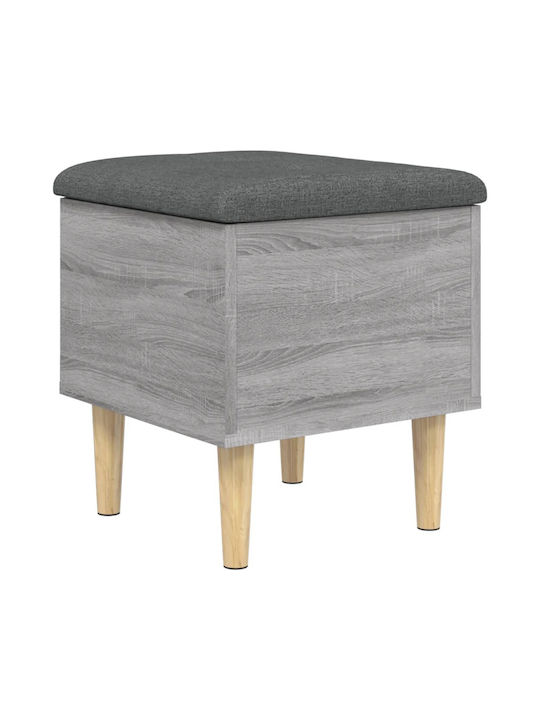 Hocker Für das Wohnzimmer Mit Stauraum Hölzernes Grey 42x42x46cm